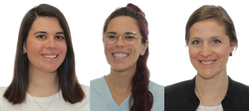 Photo de trois infirmières praticiennes spécialisées en soins palliatifs au CHU.