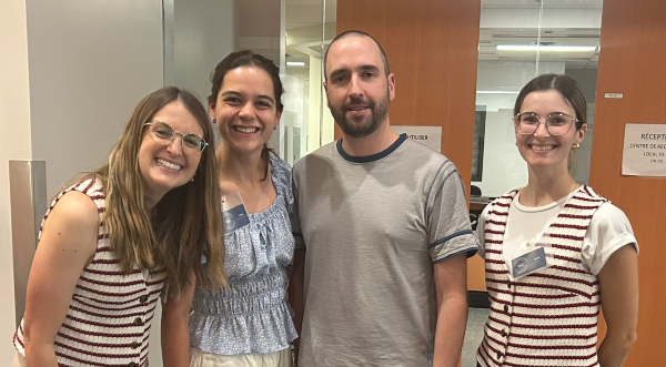 Photo de l'équipe d'intégration et du mentor coup de coeur de L'HDQ.