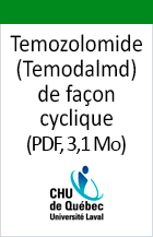 Image couverture Temozolomide (Temodalmd) de façon cyclique.
