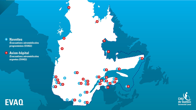 Parcours des navettes d'EVAQ