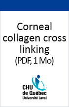 Image couverture Corneal collagen cross-linking .