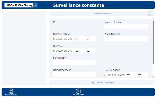 Source : équipe du projet. image de l'interface.