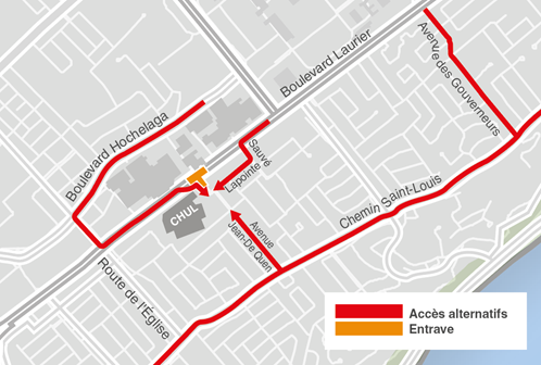 entrave boulevard Laurier