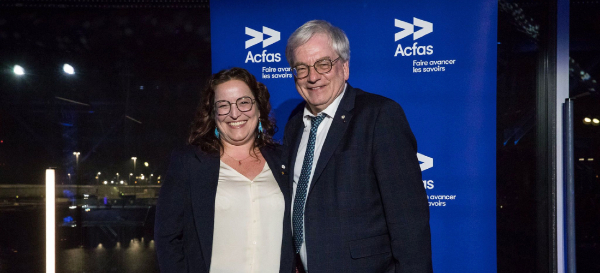 Mélanie Lemire et Rémi Quirion. Photo de Mélanie Lemire et de Rémi Quirion.