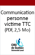 Image couverture Communication avec les personnes victimes d'un traumatisme craniocérébral.