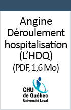 Image couverture Angine - Déroulement de l'hospitalisation (L'HDQ).