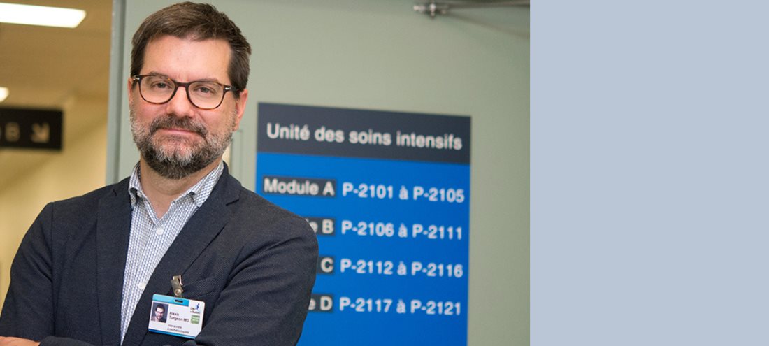 Le Dr Alexis Turgeon élu à l’Académie canadienne des sciences de la santé.