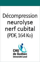 Image couverture Décompression/neurolyse du nerf cubital au coude.
