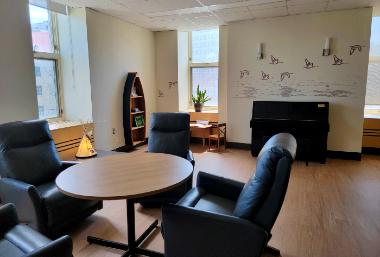 Salon du secteur des soins palliatifs.