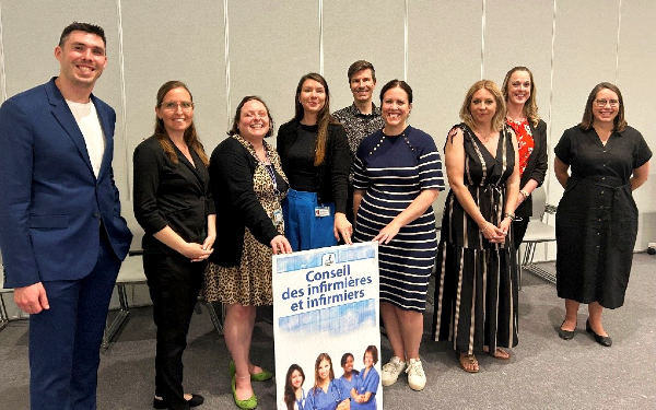 Le groupe des récipiendaires des prix Reconnaissance du CII.