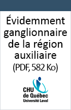 Image couverture Évidement ganglionnaire de la région auxilliaire.