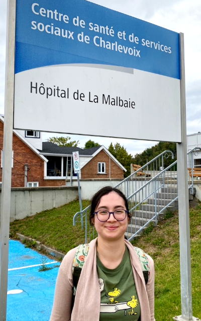 Sabrina à La Malbaie.