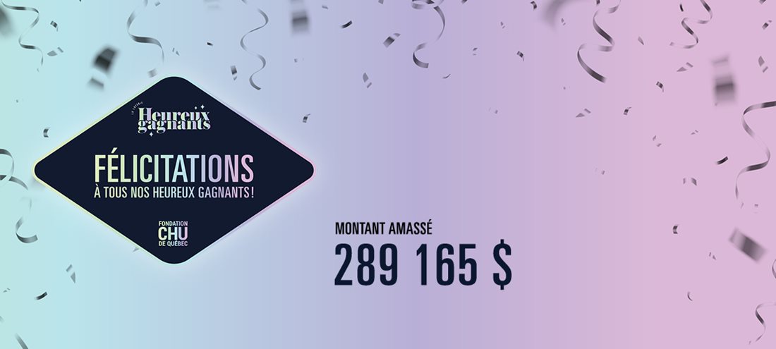 Un franc succès pour la loterie Heureux gagnants 2026.