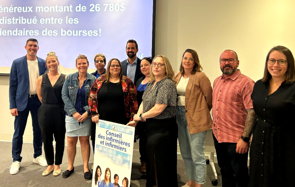 Les boursiers et boursières de la Fondation du CHU de Québec.