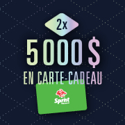 Image représentant 5 000 $ en carte-cadeau Sprint..